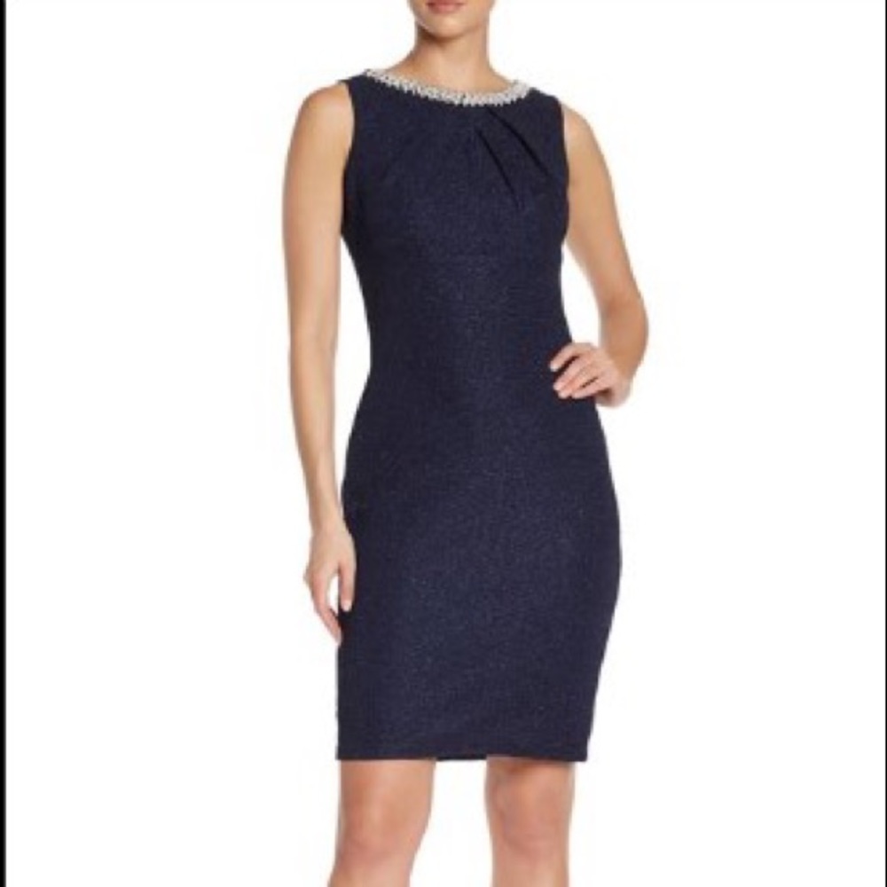Marina Navy Blue cocktail dress. Size 10 NWT